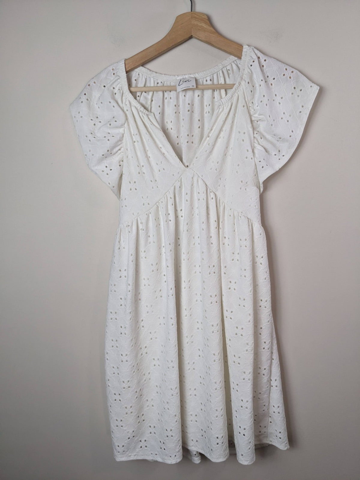 Livi White Textured Dress - S