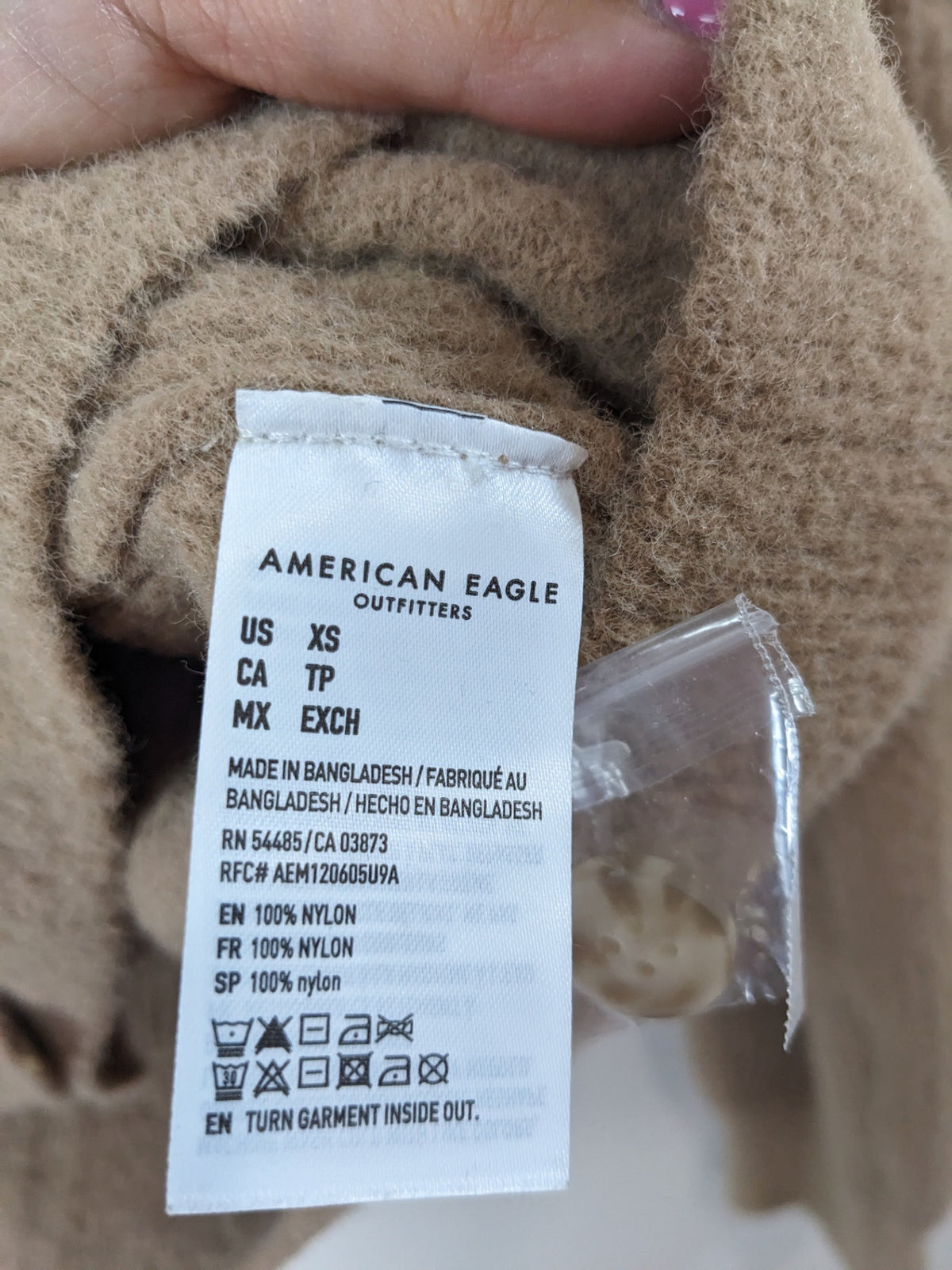 American Eagle Tan Cardigan - XS