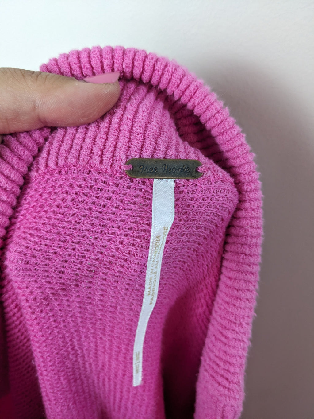 Free People Pink Sweater - M