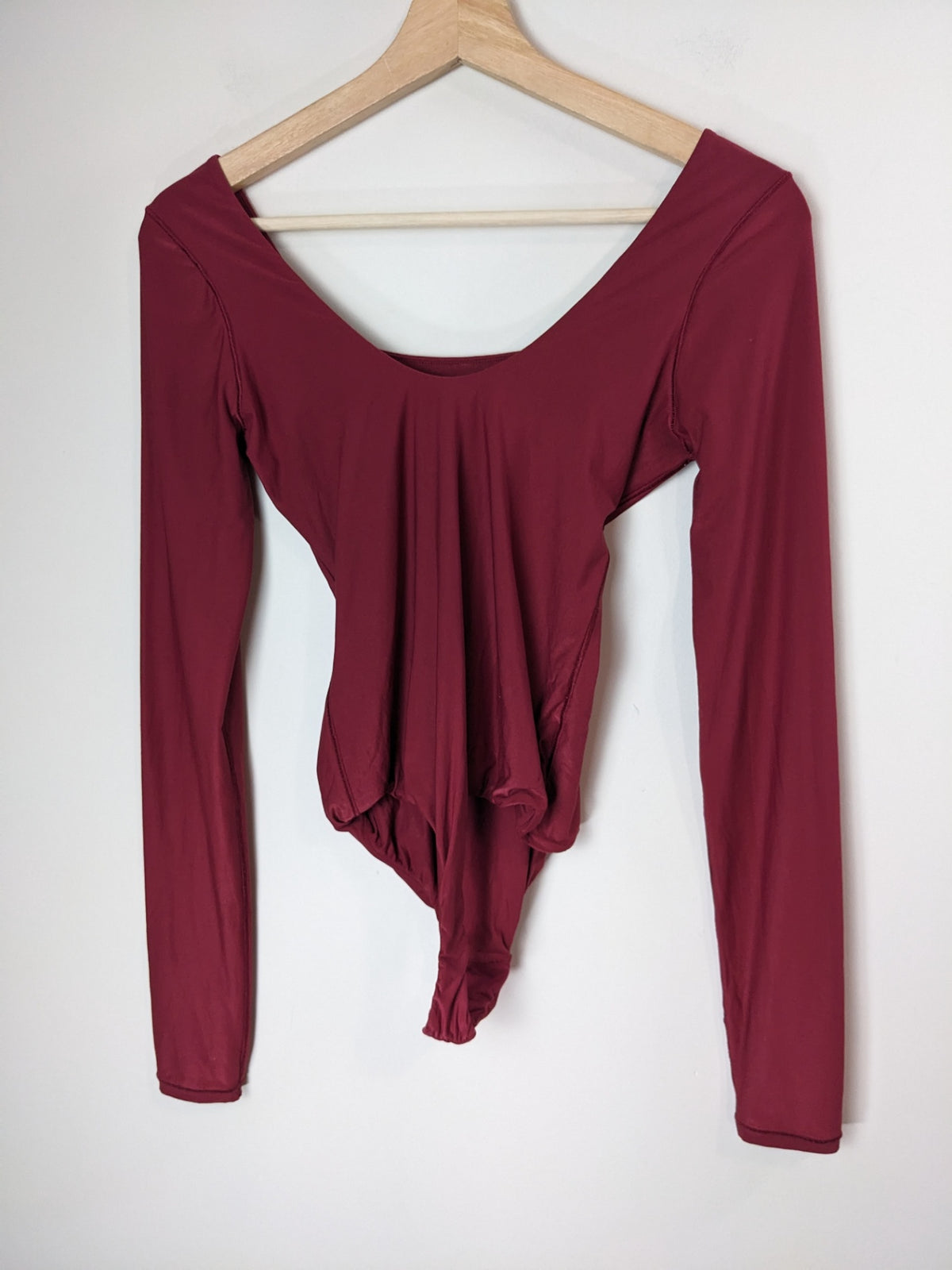 SMOOTHEZ by Aerie Burgundy Bodysuit - M