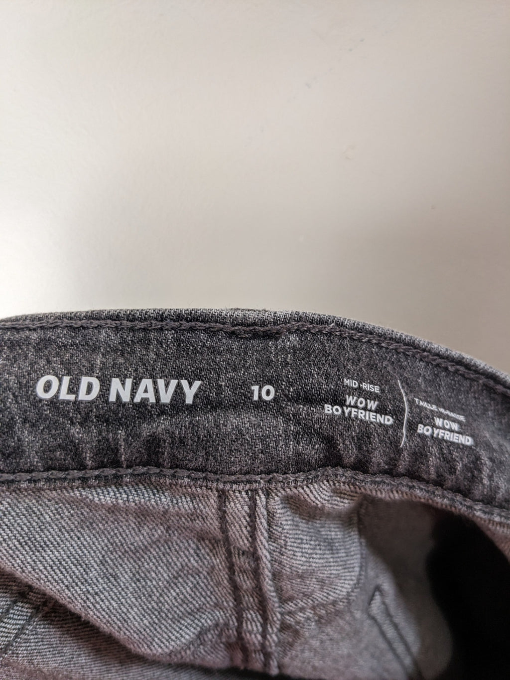 Old Navy Grey Boyfriend Jeans - 10