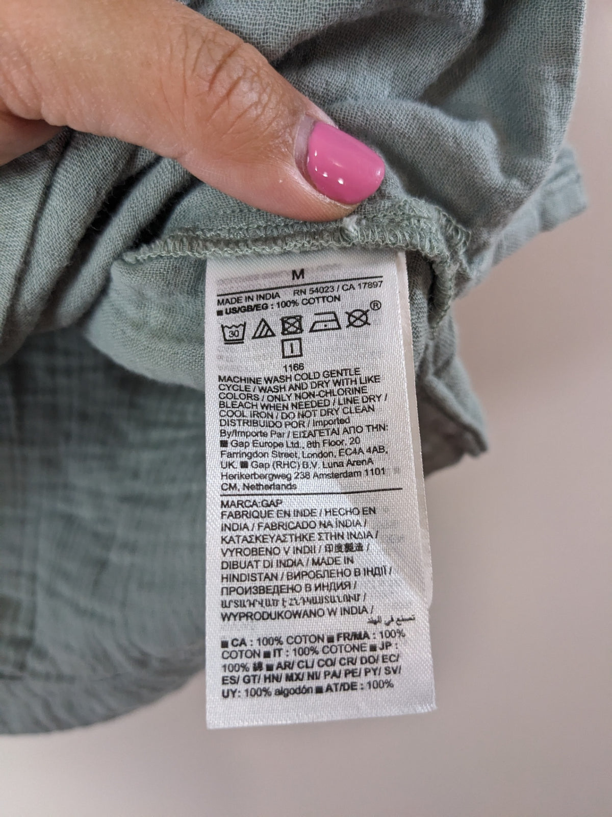 GAP Sage Blouse - M