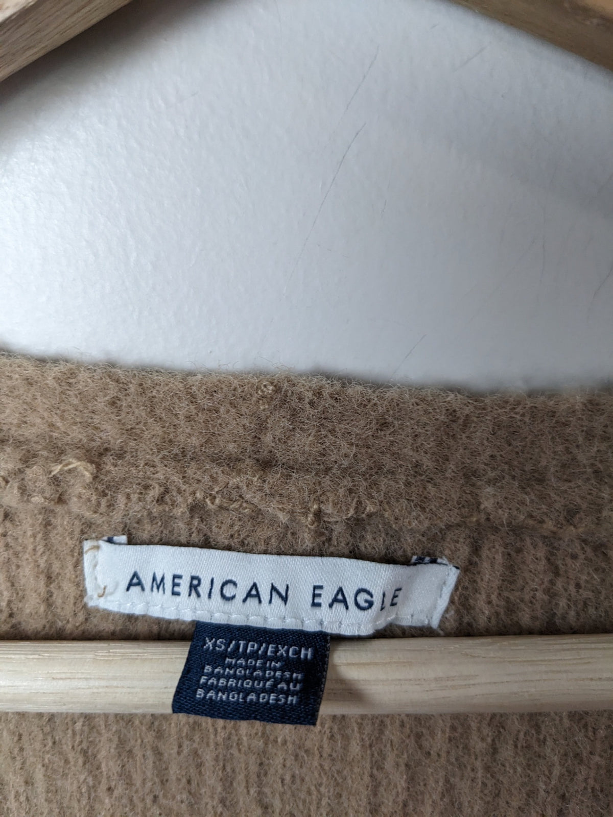 American Eagle Tan Cardigan - XS