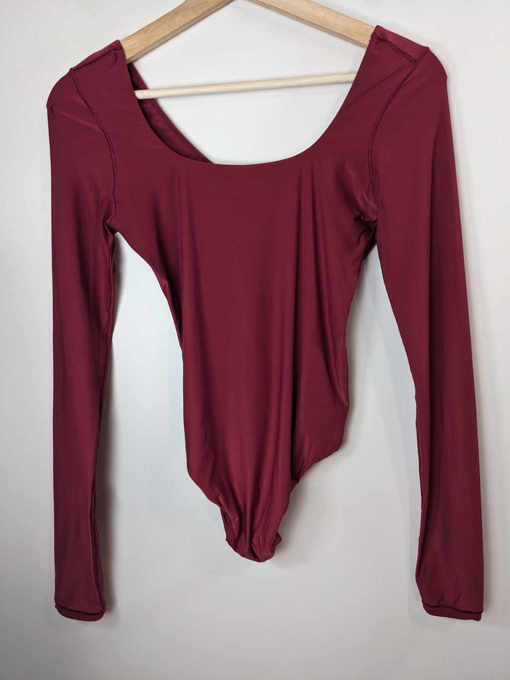 SMOOTHEZ by Aerie Burgundy Bodysuit - M