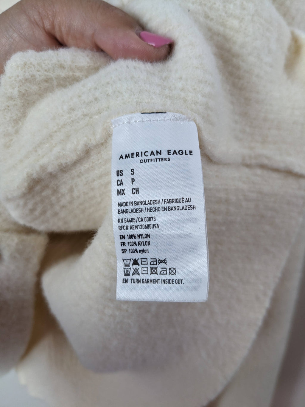 American Eagle Cream Cardigan - S