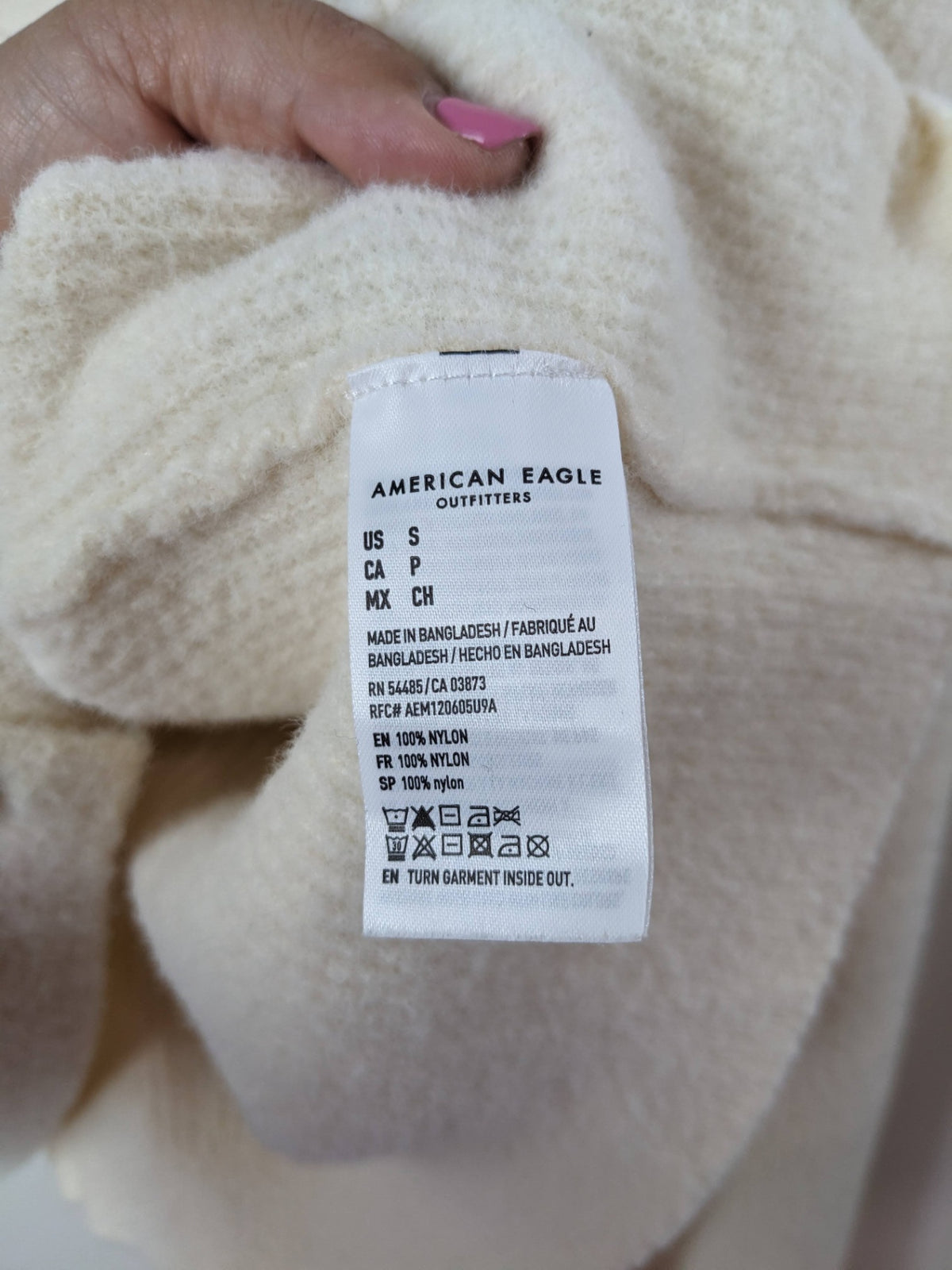 American Eagle Cream Cardigan - S