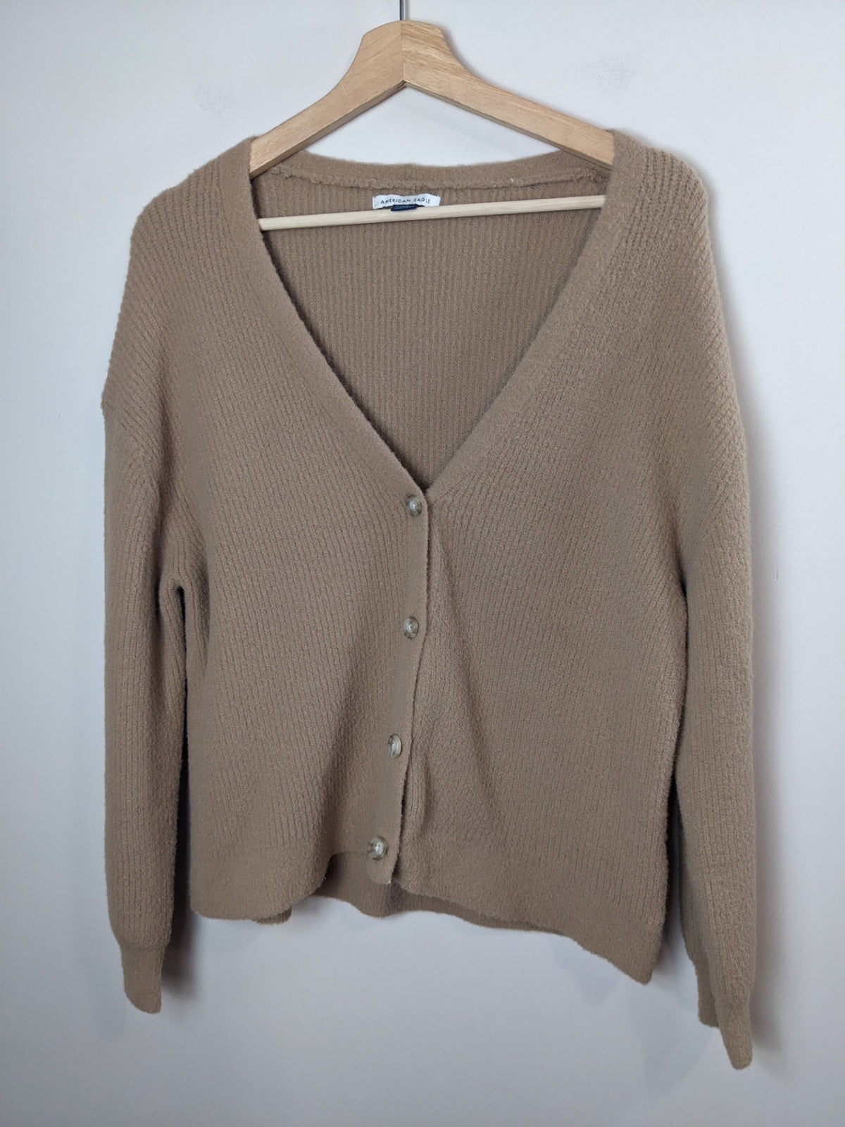 American Eagle Tan Cardigan - XS