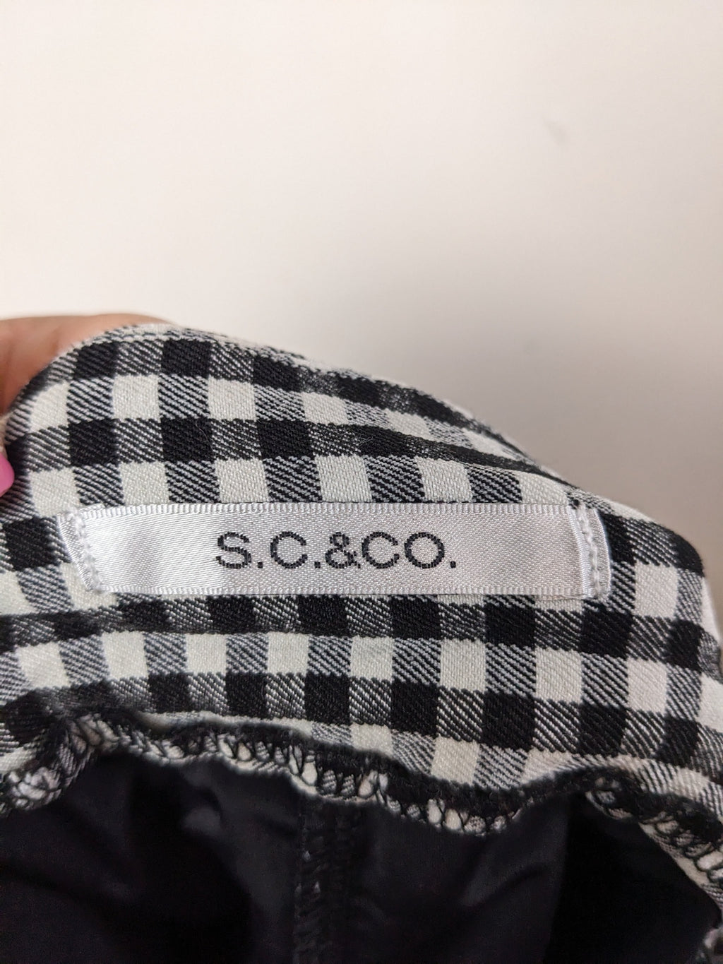 S.C.&CO. Checkered Skort - sz 10