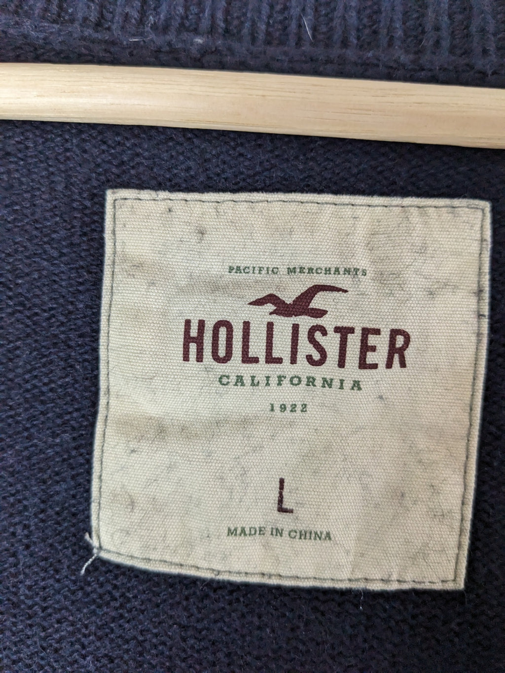 Hollister Navy Cardigan - L