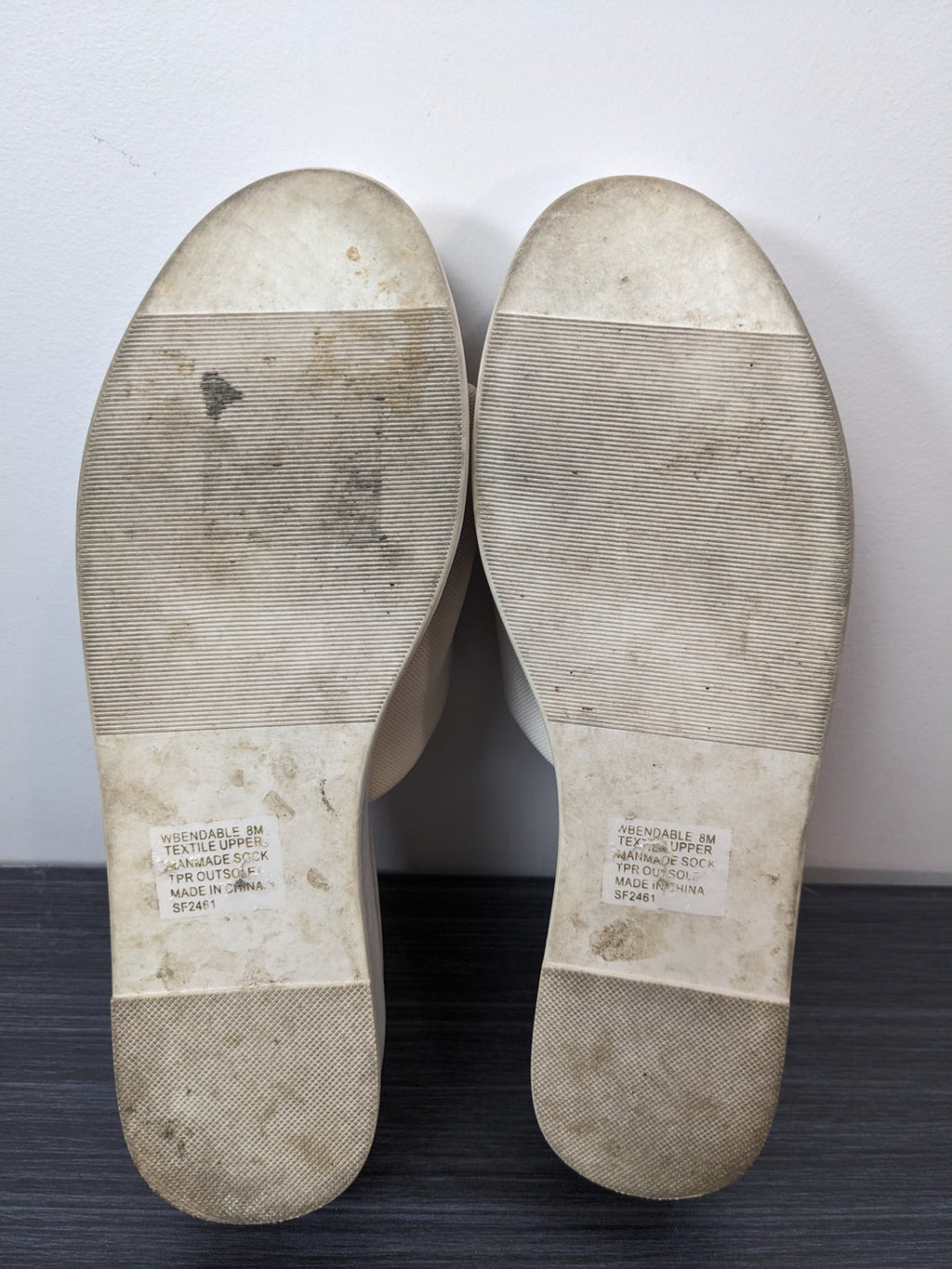 Steve Madden White Platform Sandals - sz 8