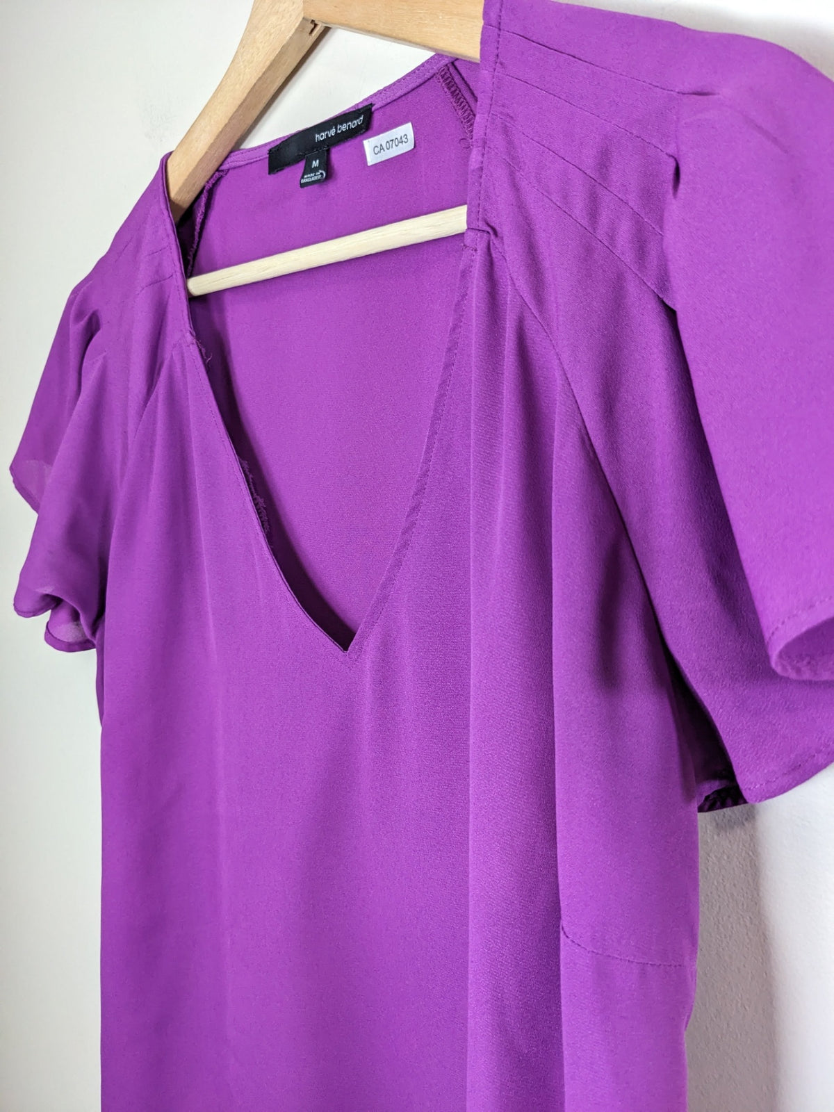 harvé benard purple blouse - M