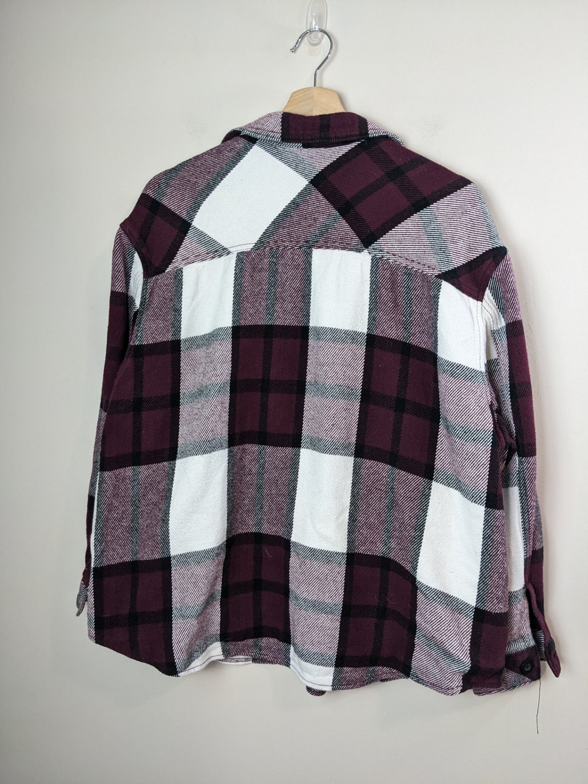 The B.C. Clothing Co. Burgundy Plaid Shirt - XXL