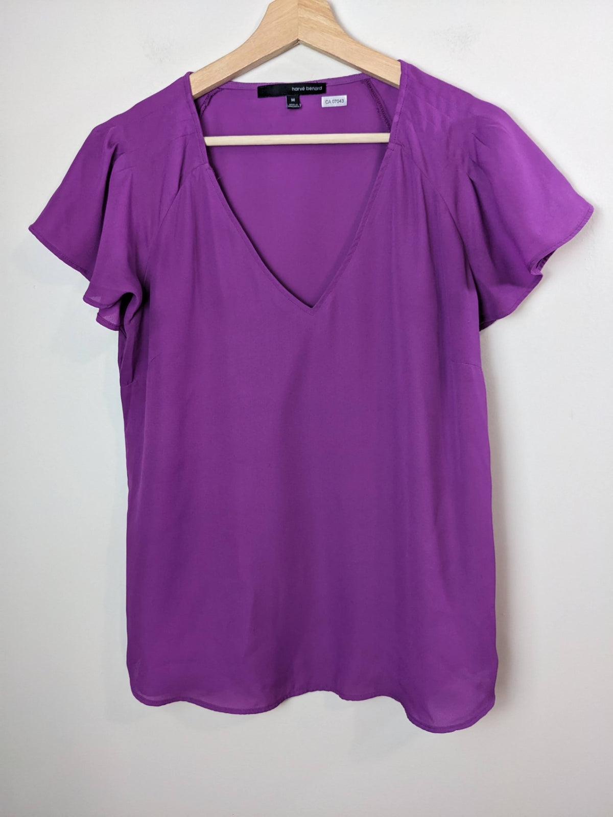 harvé benard purple blouse - M