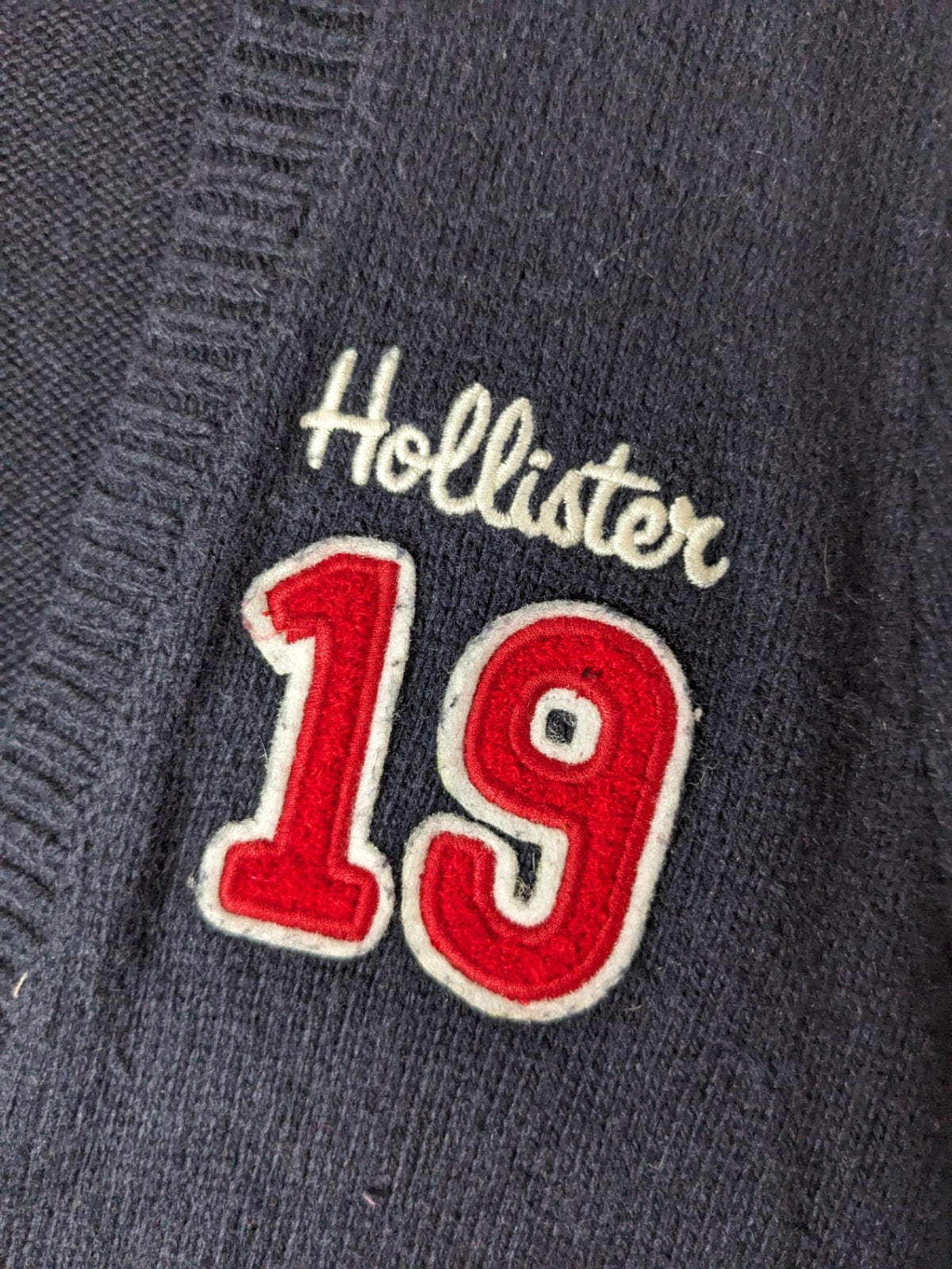 Hollister Navy Cardigan - L