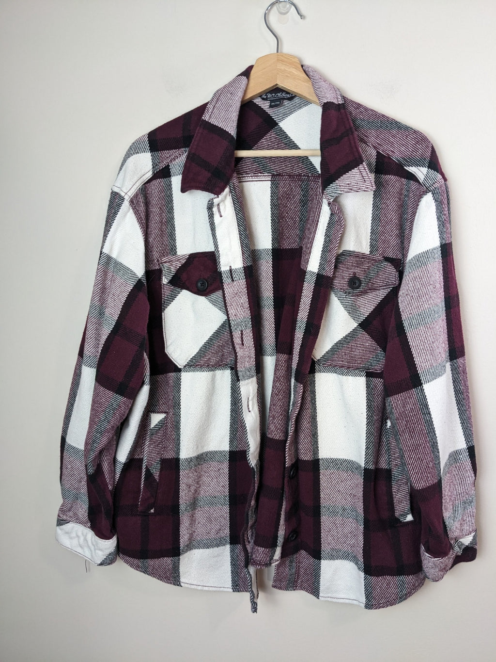 The B.C. Clothing Co. Burgundy Plaid Shirt - XXL