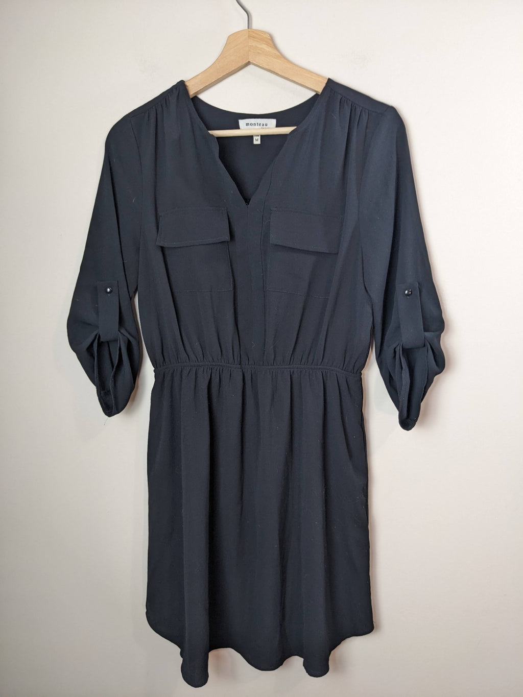 Monteau Black Dress - M
