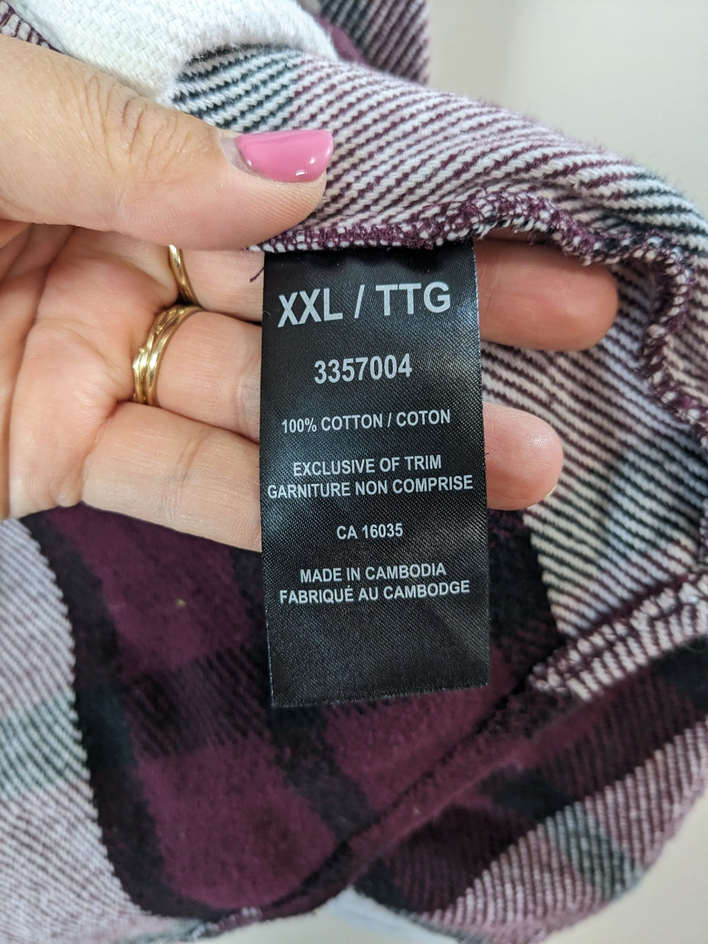 The B.C. Clothing Co. Burgundy Plaid Shirt - XXL