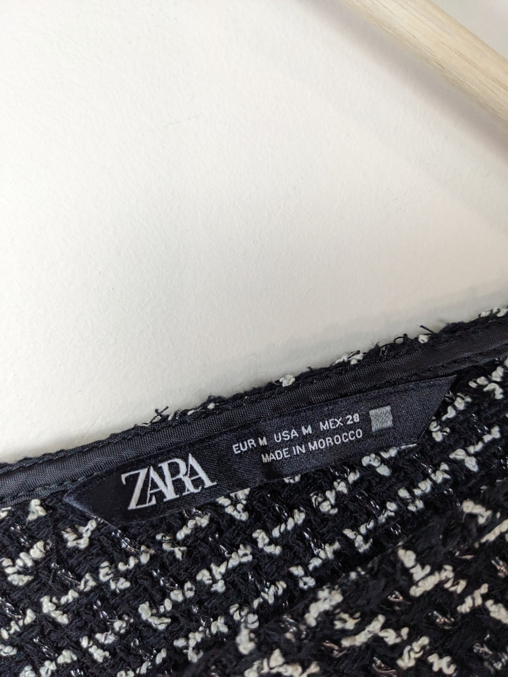 ZARA Black & White Dress - M