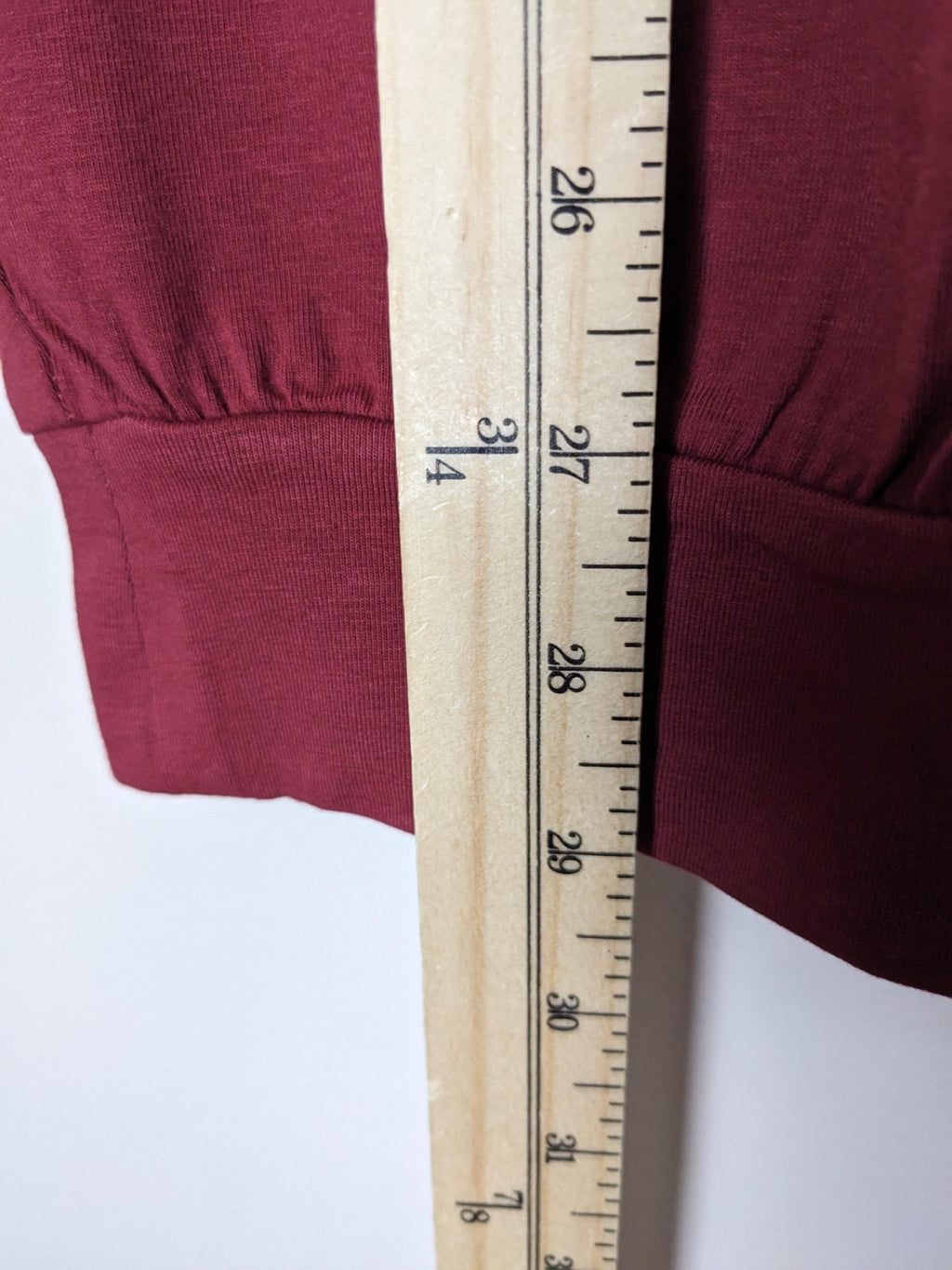 b.young burgundy jogger capris - XL