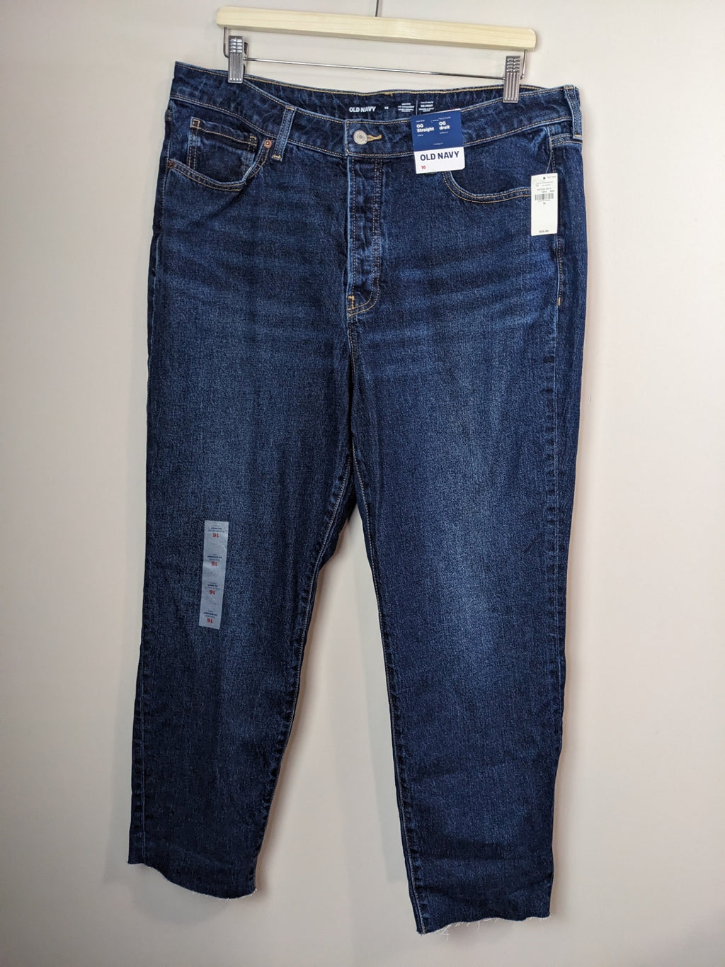 NWT OLD NAVY Dark Wash OG Straight - 16