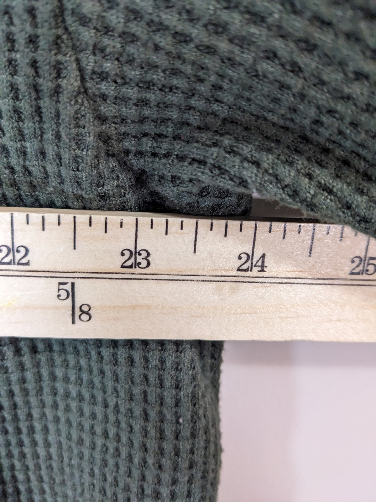 Joe Fresh Green Waffle Long Sleeve - M