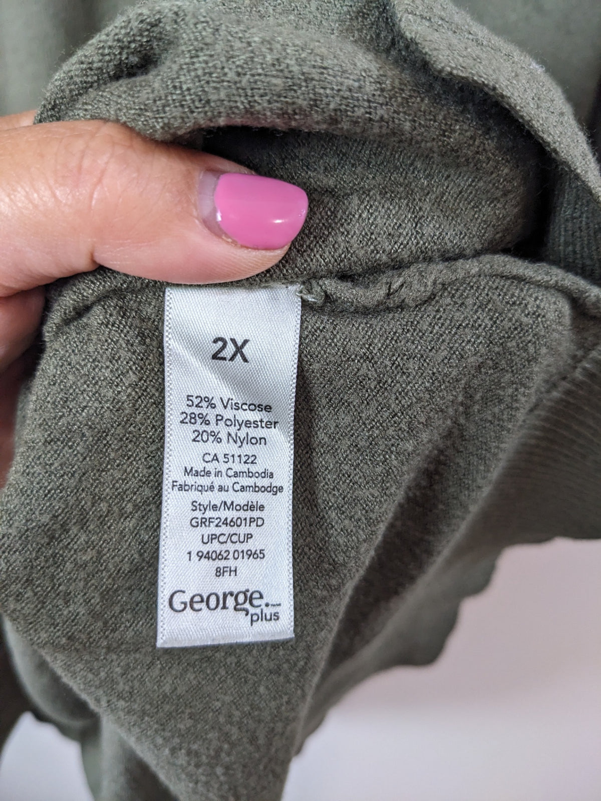 George Green Sweater Dress - 2X