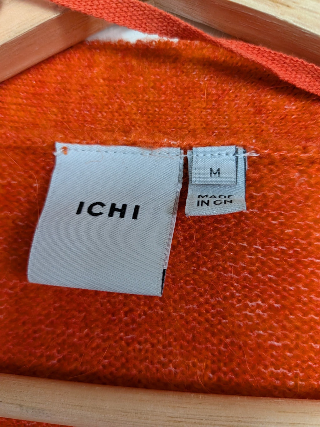 Ichi orange cardigan - M