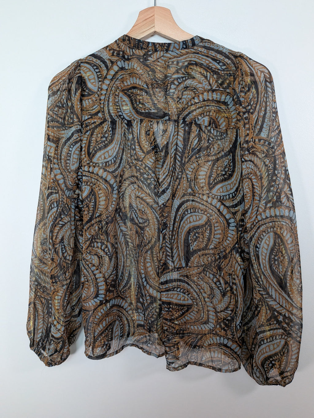 Elan sheer blouse - M