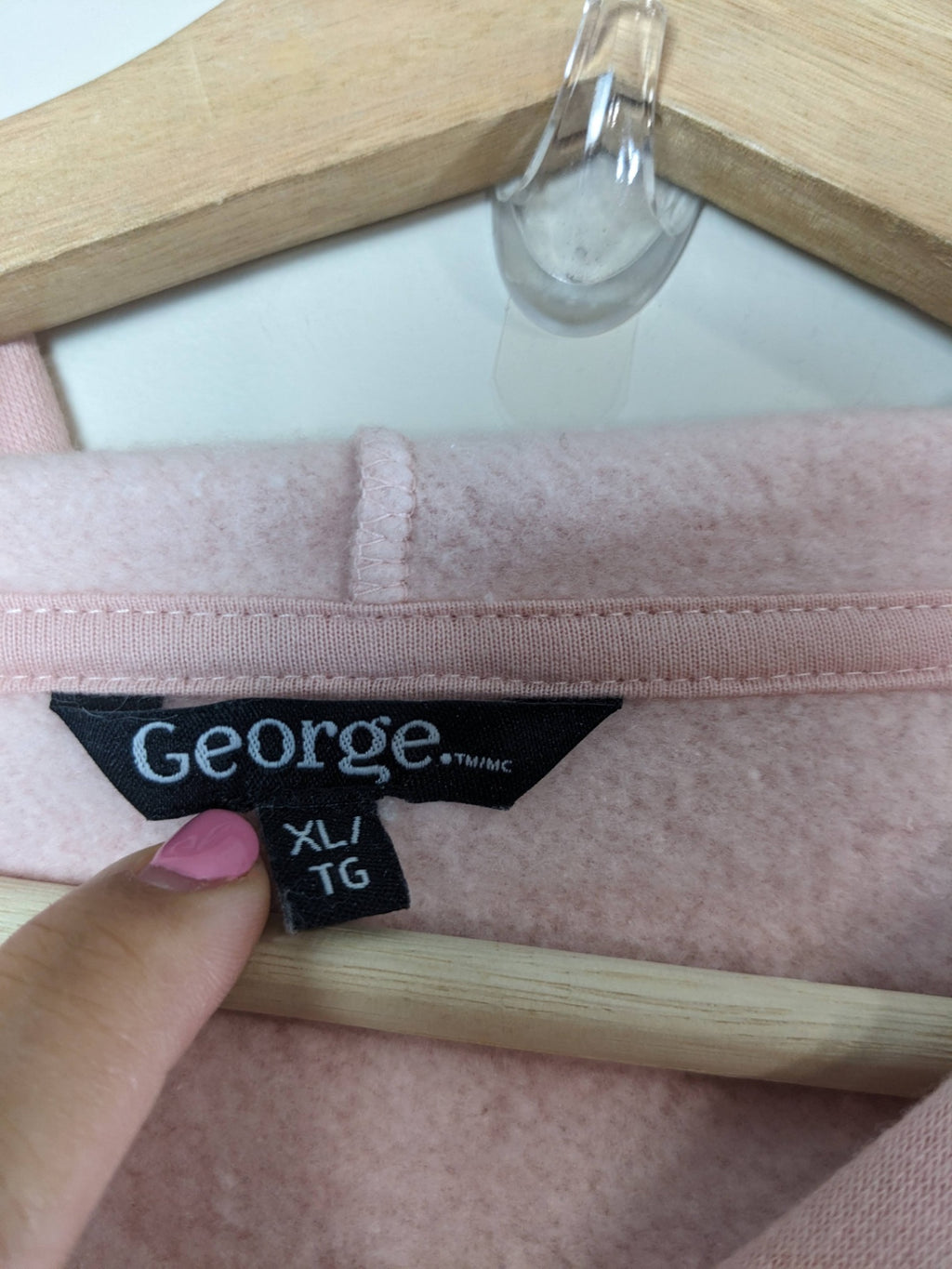 George Pink Hoodie Dress - XL