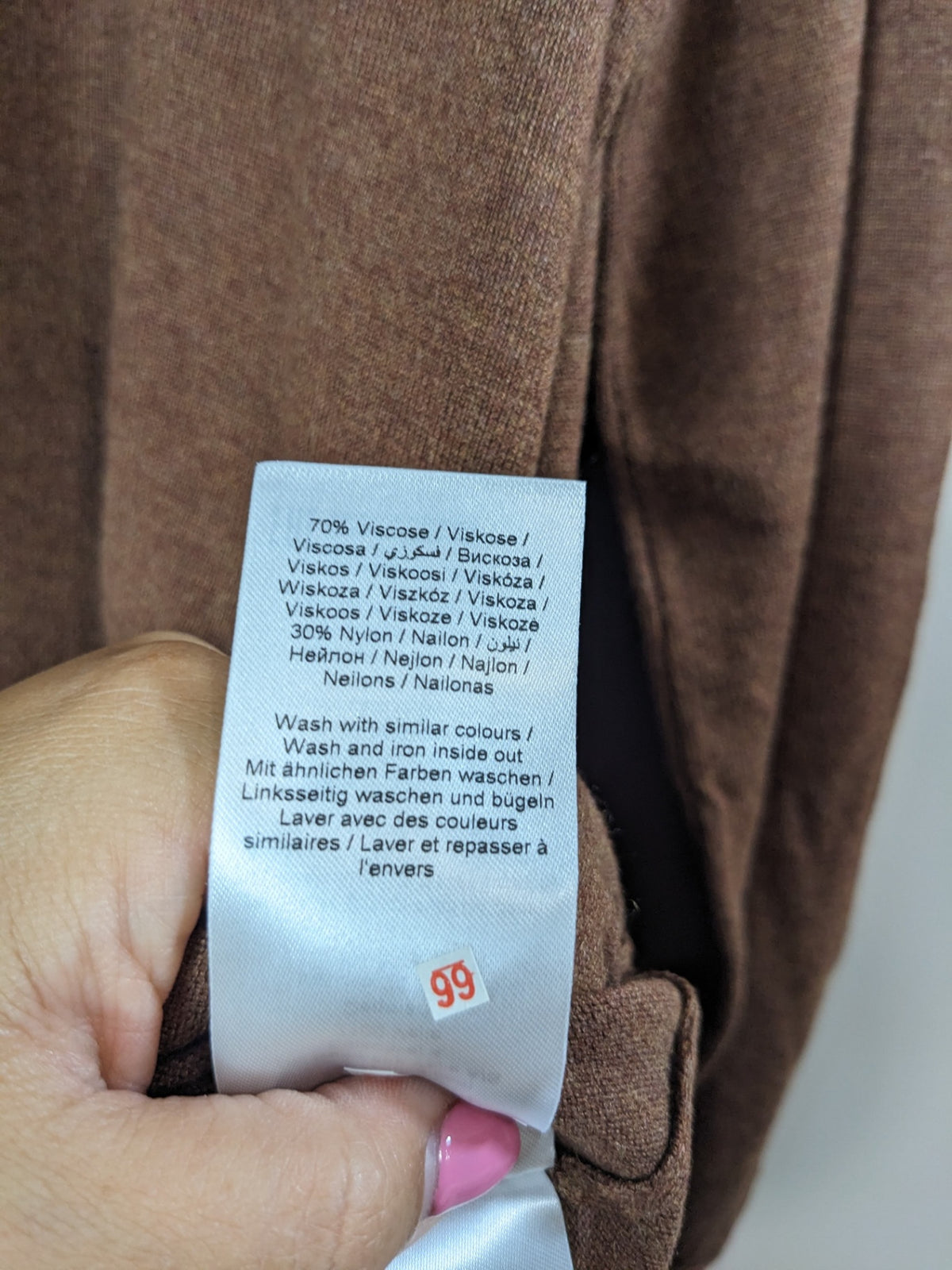b.young brown hoodie sweater dress - XXL