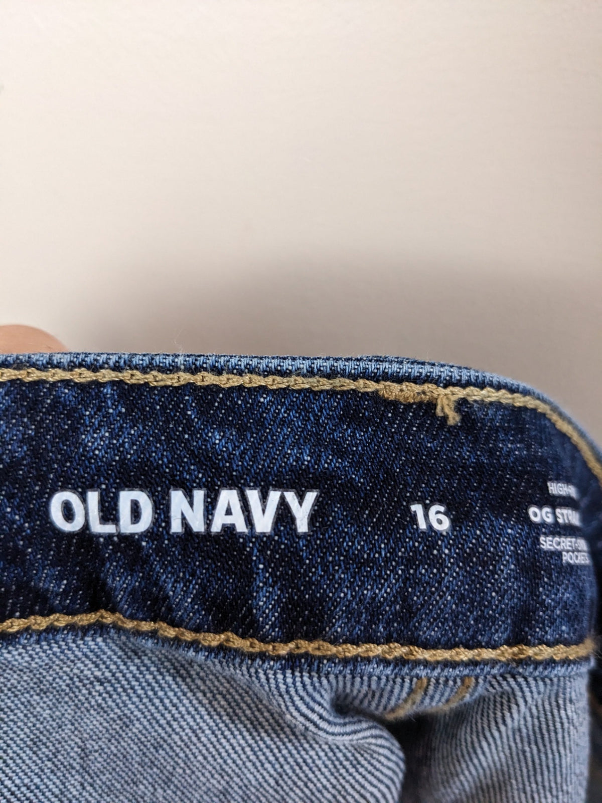 NWT OLD NAVY Dark Wash OG Straight - 16