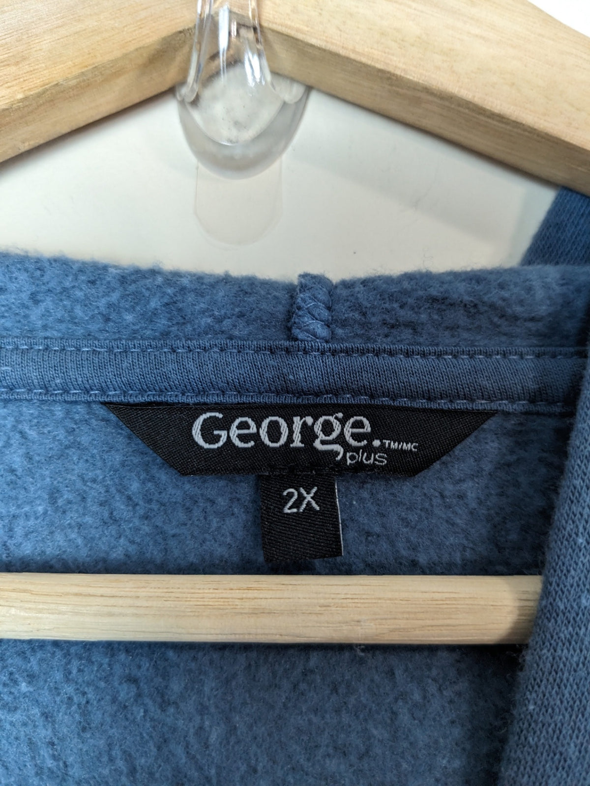 George Blue Hoodie Dress - 2X