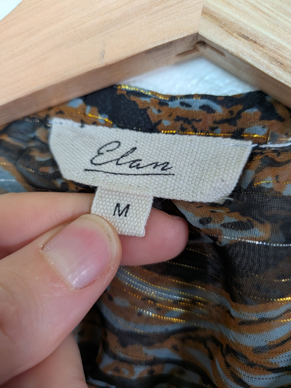 Elan sheer blouse - M