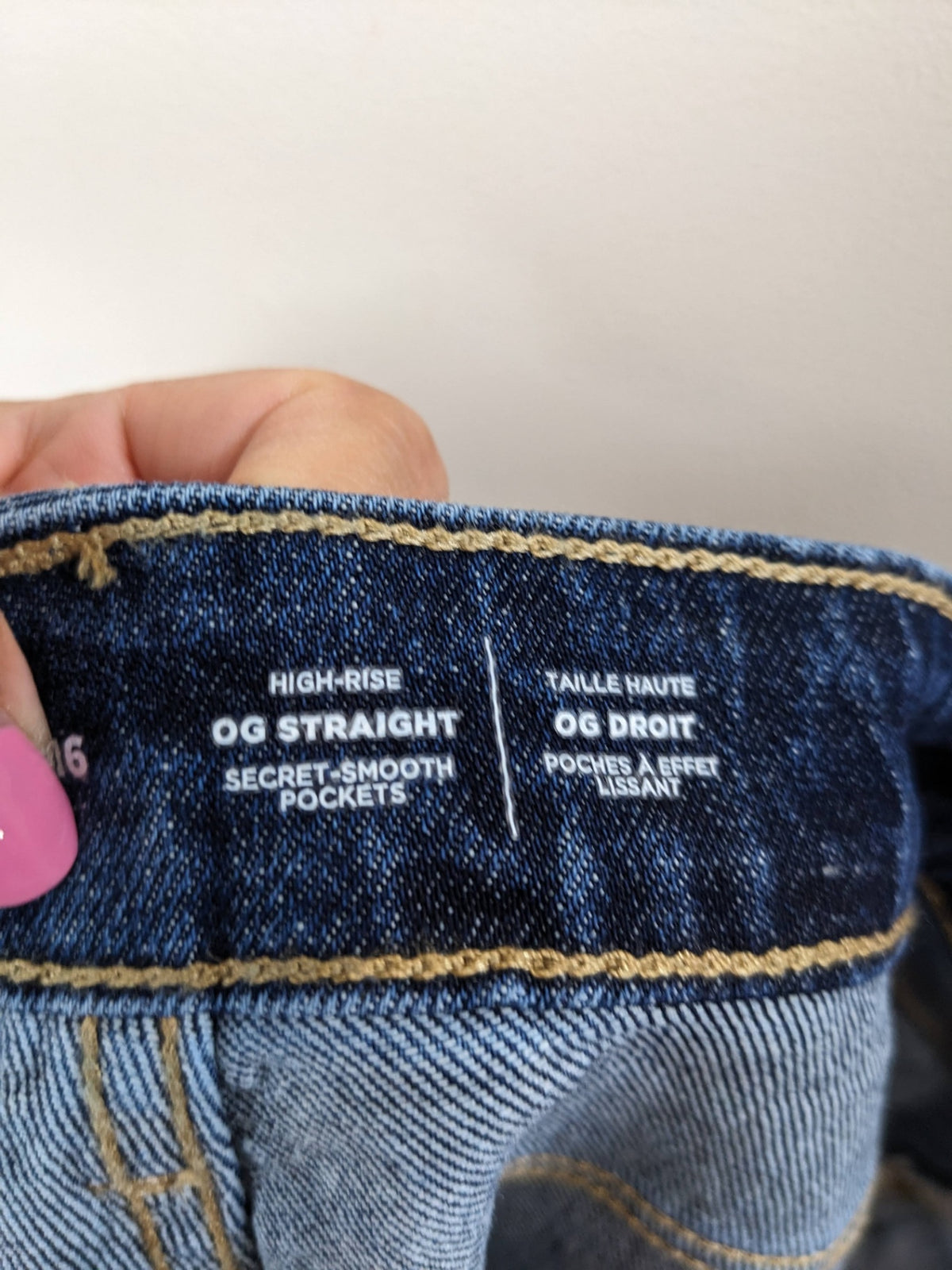 NWT OLD NAVY Dark Wash OG Straight - 16
