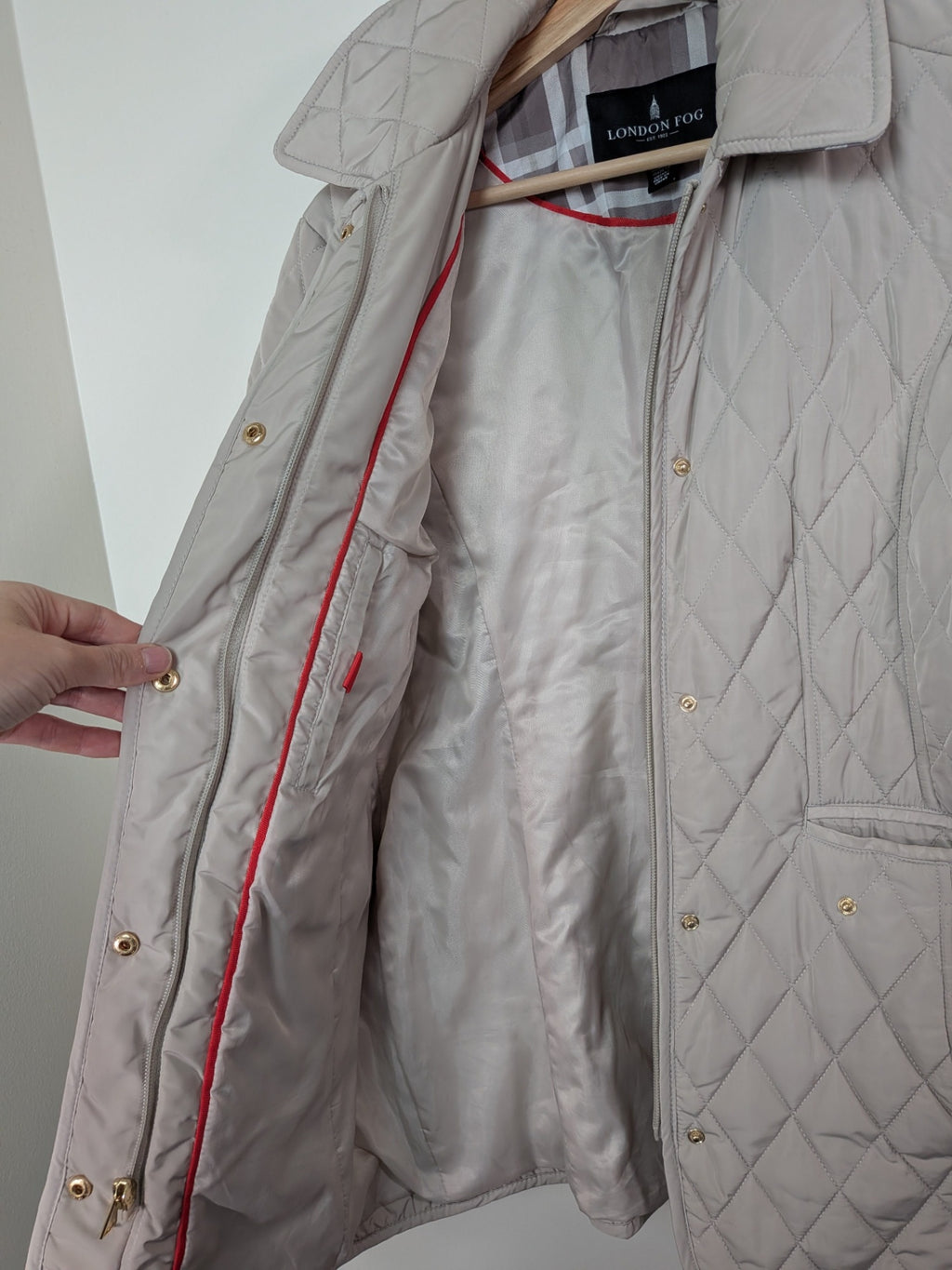 London Fog quilted jacket - M