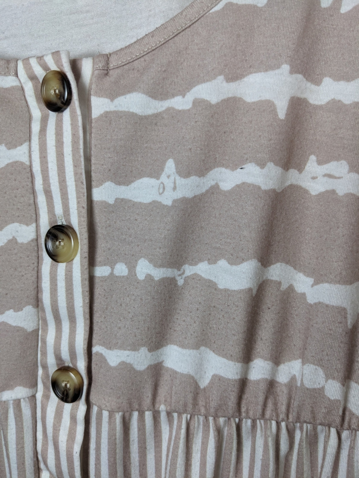 Shein Tan & White Maxi Dress - 2XL