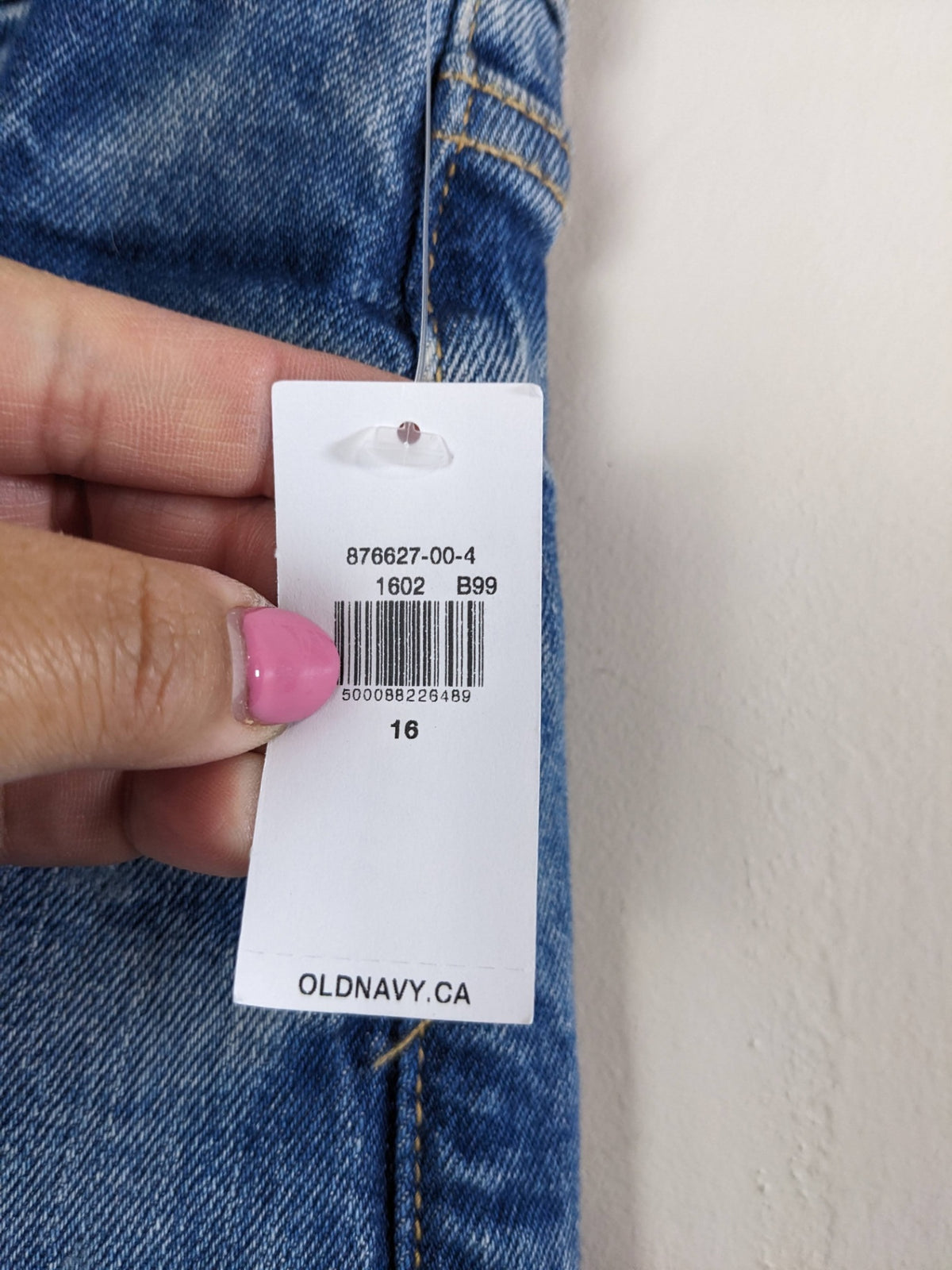NWT Old Navy O.G. Loose Distressed Jeans - sz 16