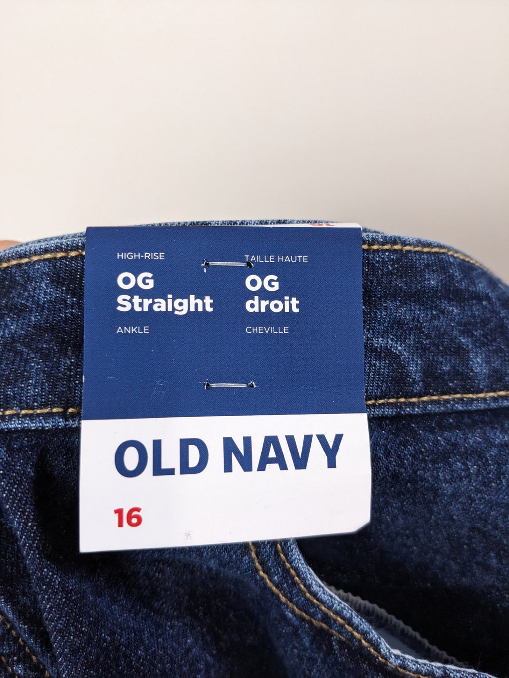 NWT OLD NAVY Dark Wash OG Straight - 16