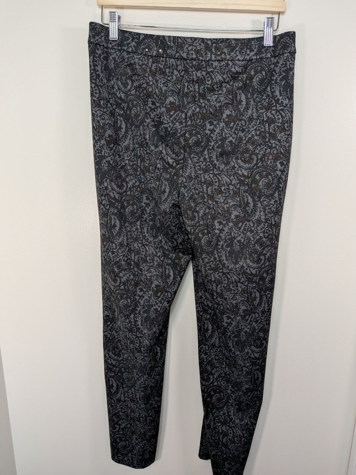 Laura black paisley print trouser - 10