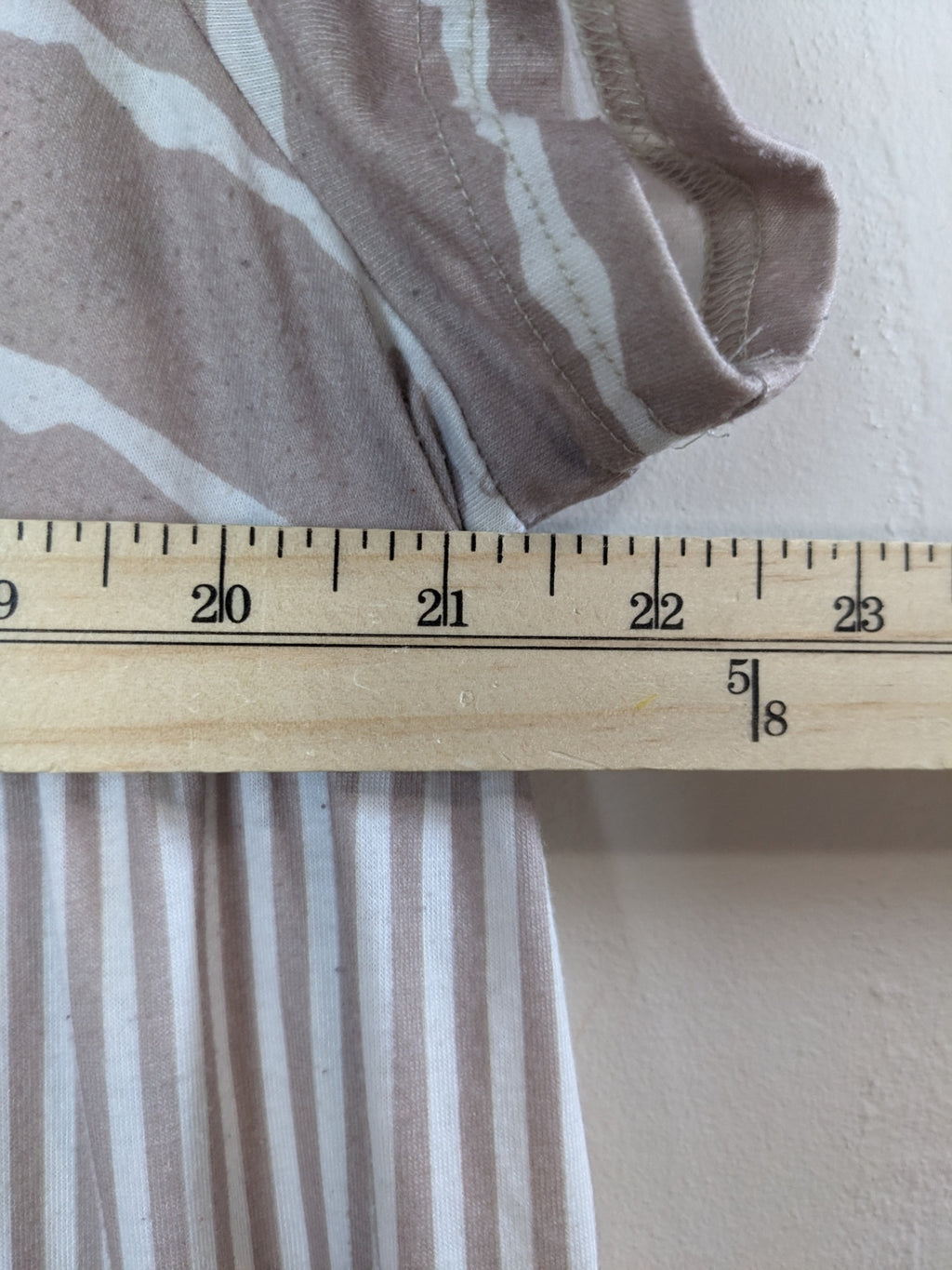 Shein Tan & White Maxi Dress - 2XL