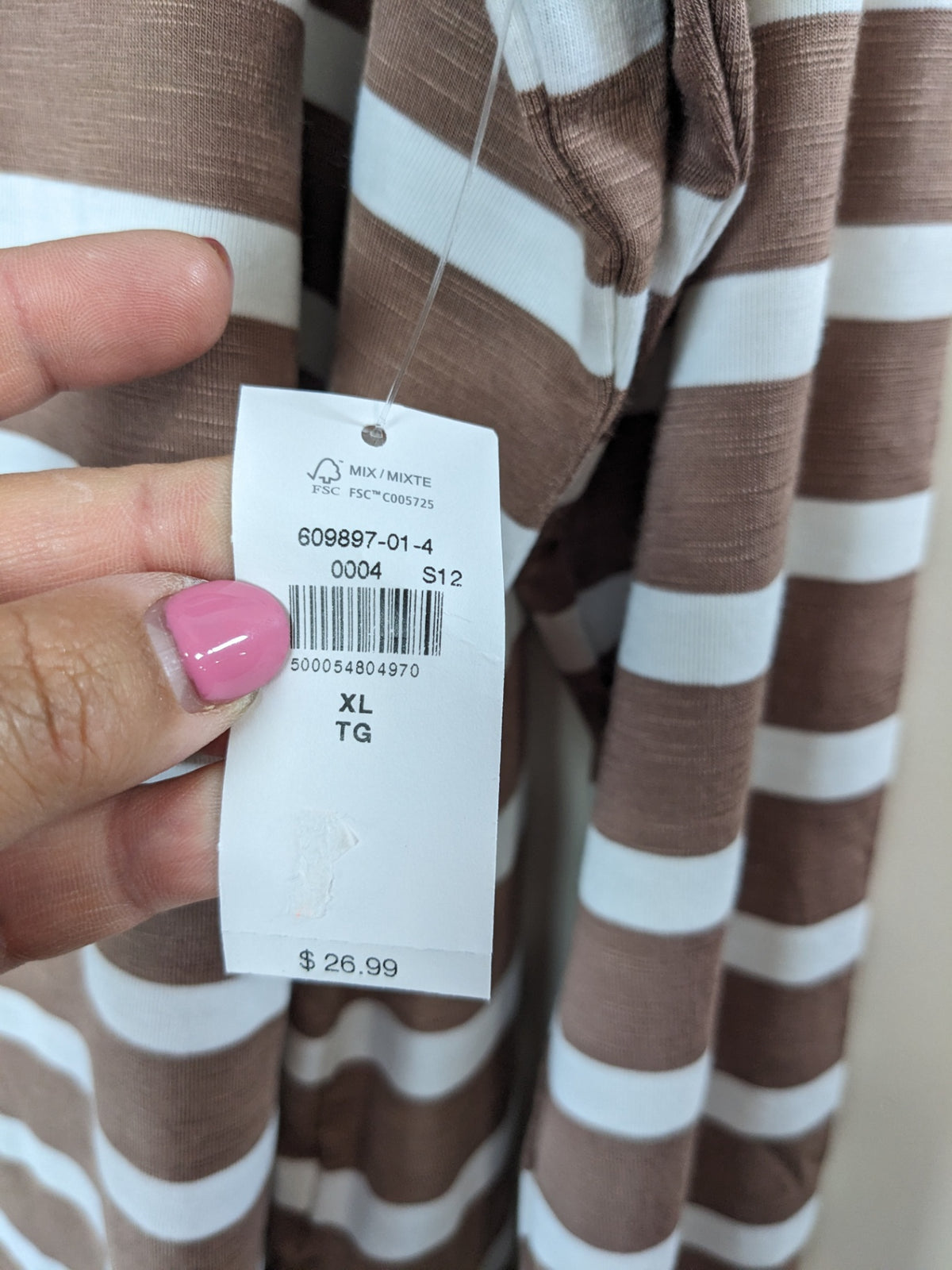 NWT Old Navy Striped Long Sleeve - XL