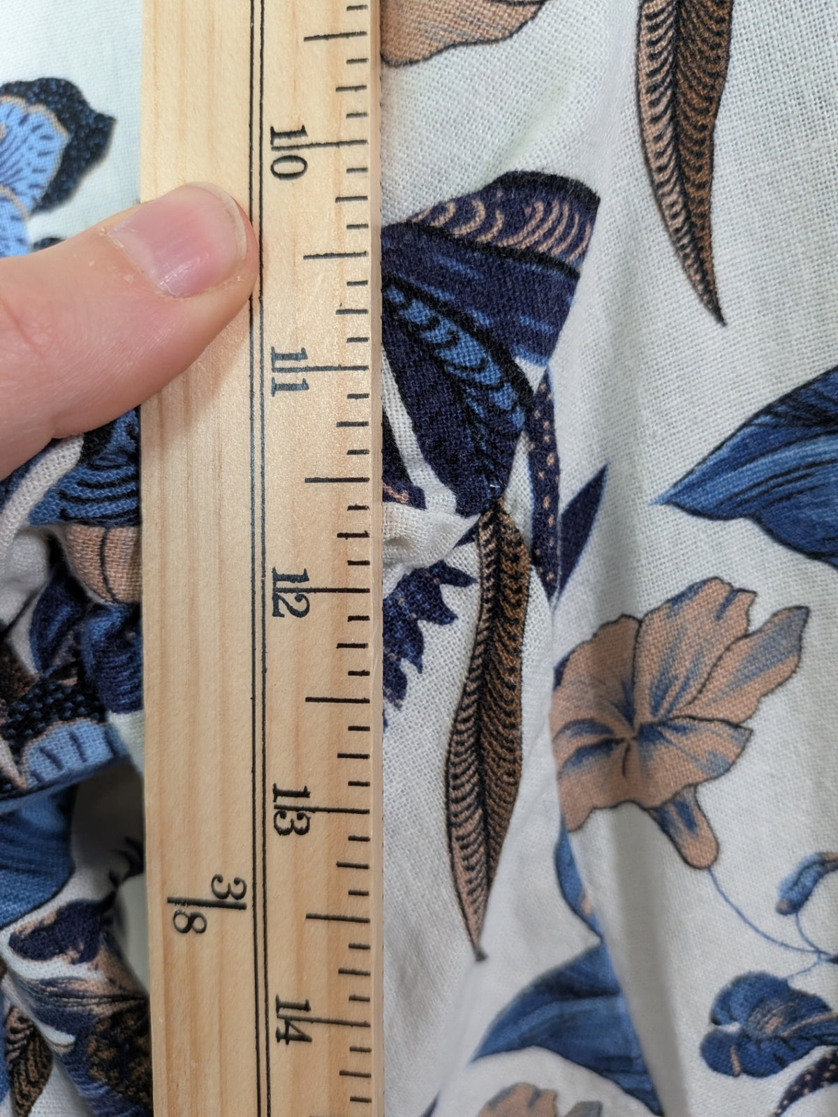 Sigrid Olsen blue floral pants - 8