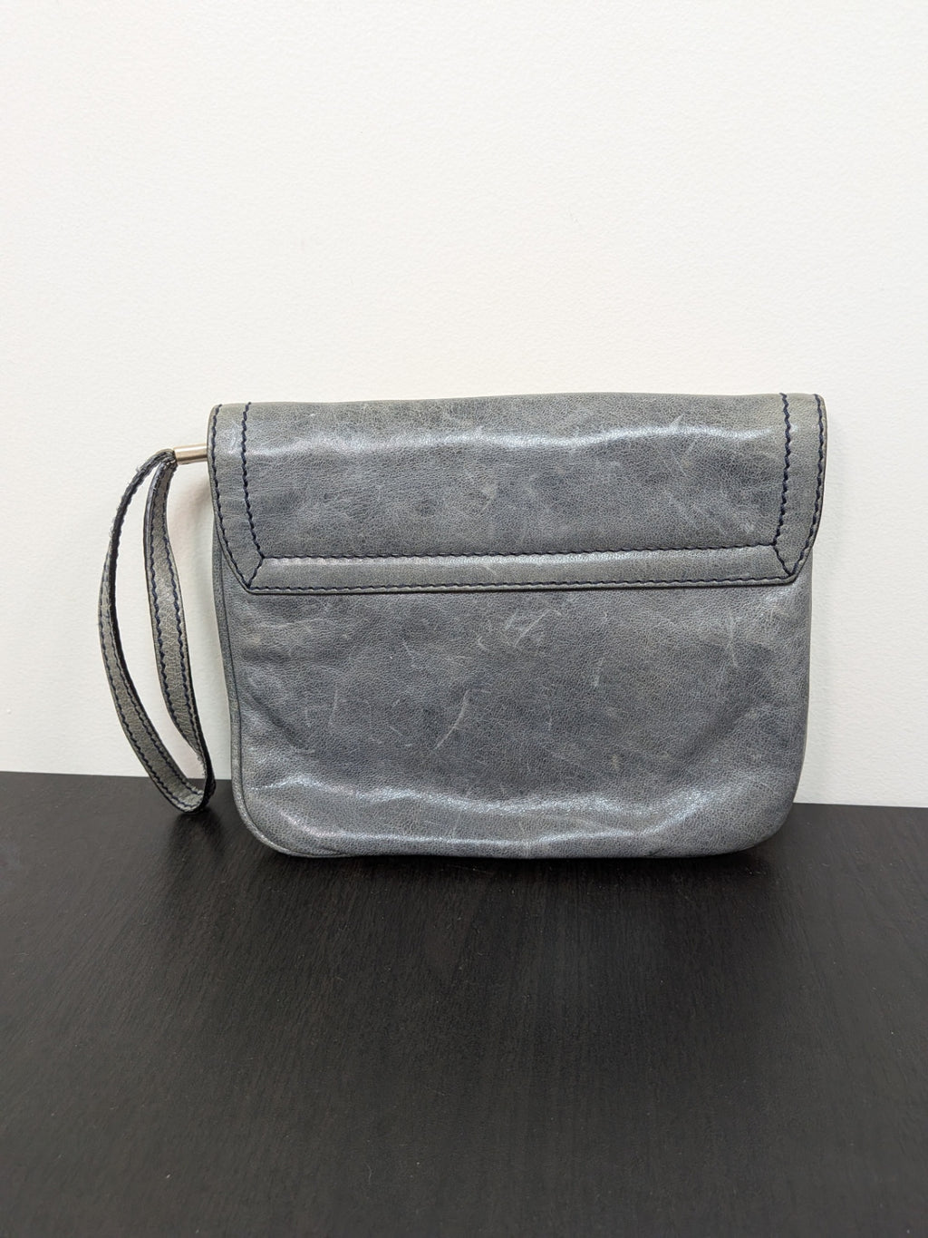 Max Mara blue wristlet