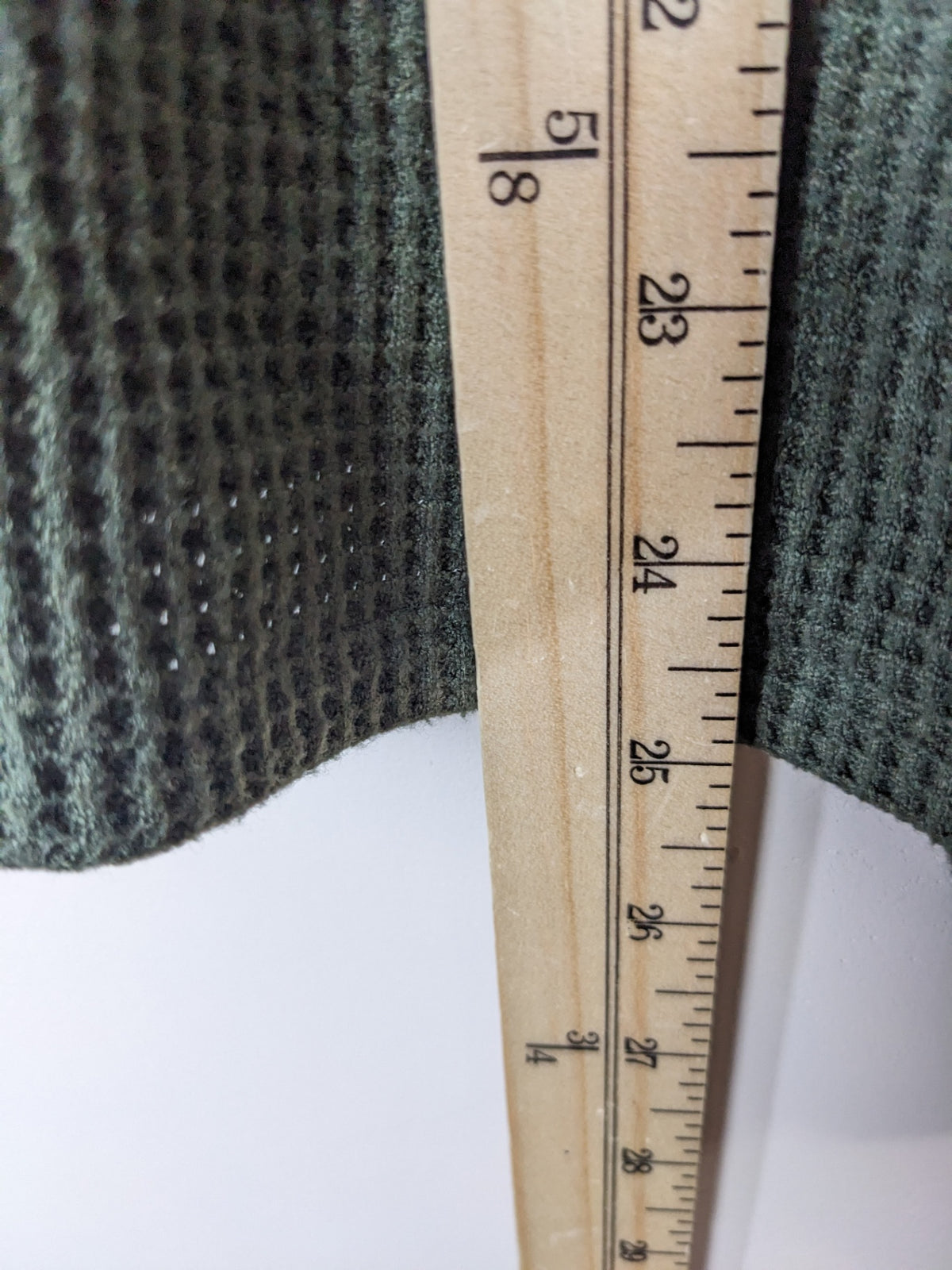 Joe Fresh Green Waffle Long Sleeve - M