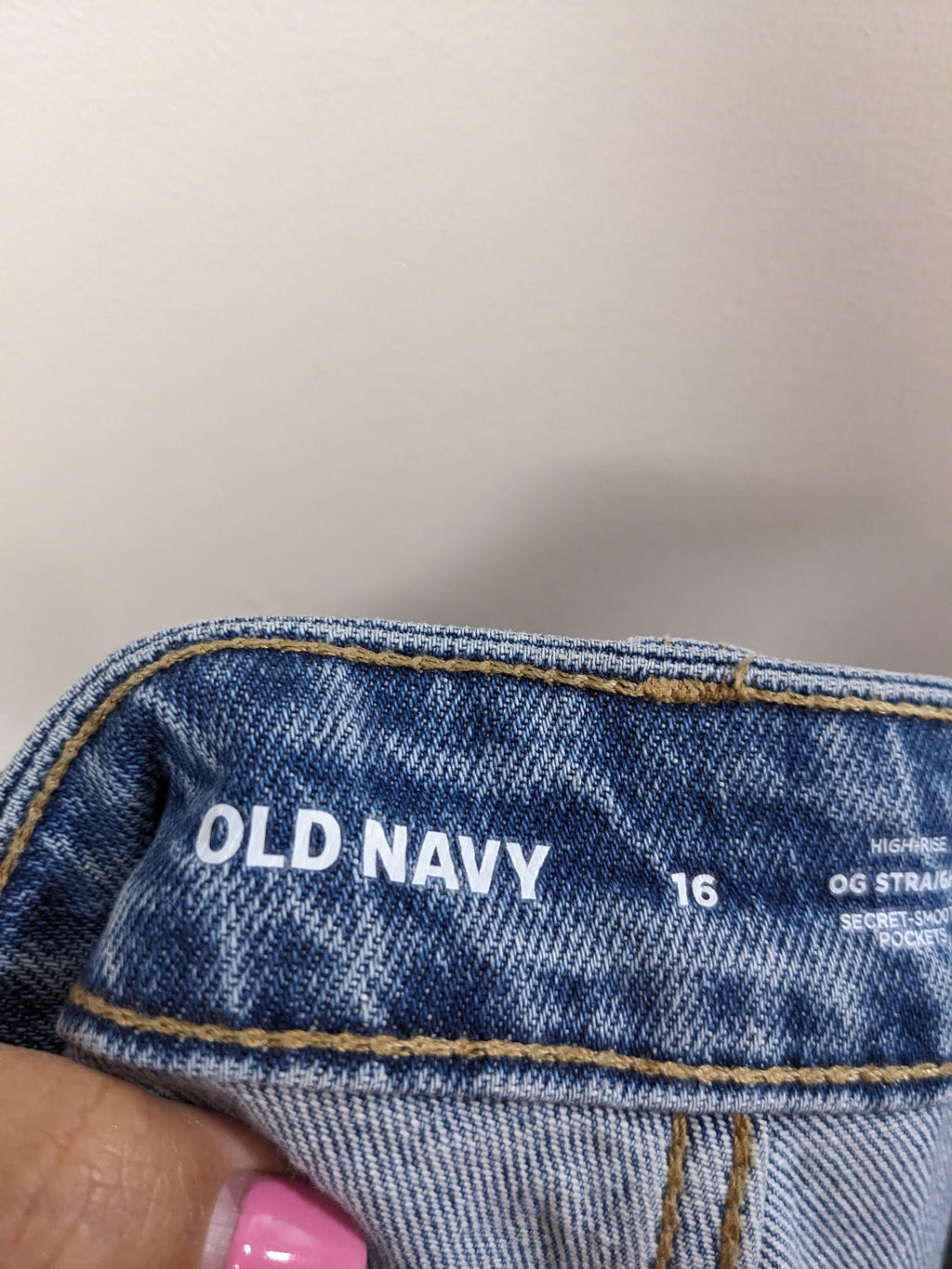 NWT OLD NAVY OG Straight Jeans - 16