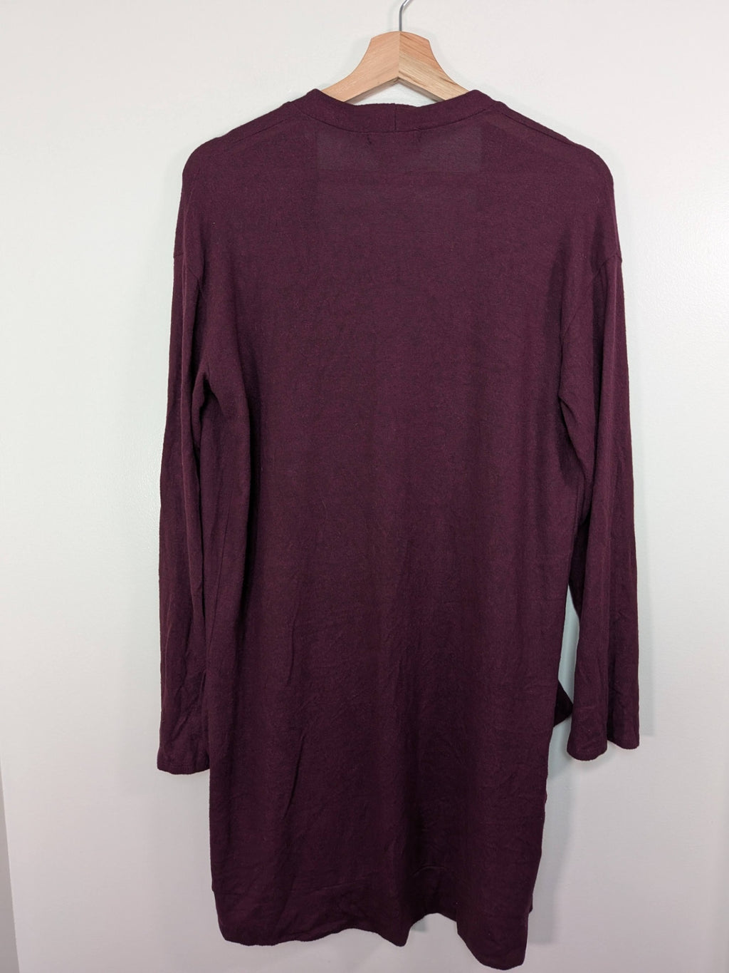 Cherish burgundy long cardigan - L