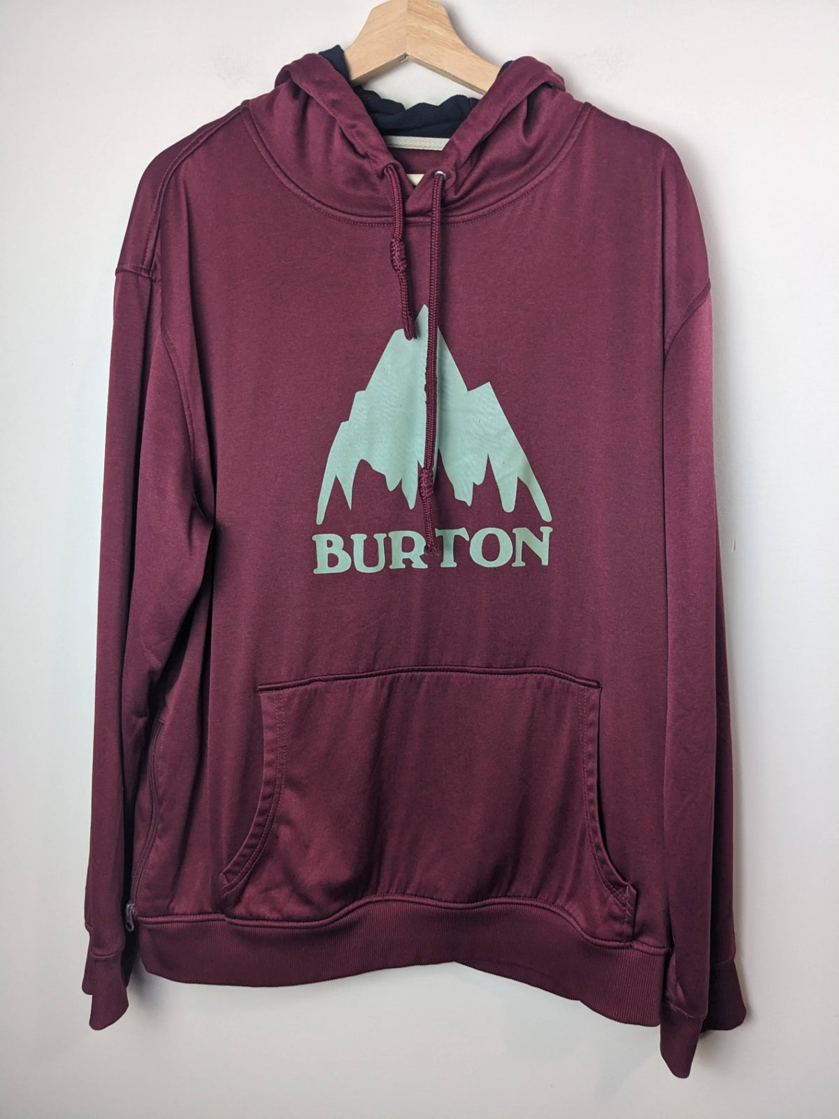 Burton Burgundy Logo Hoodie - XL