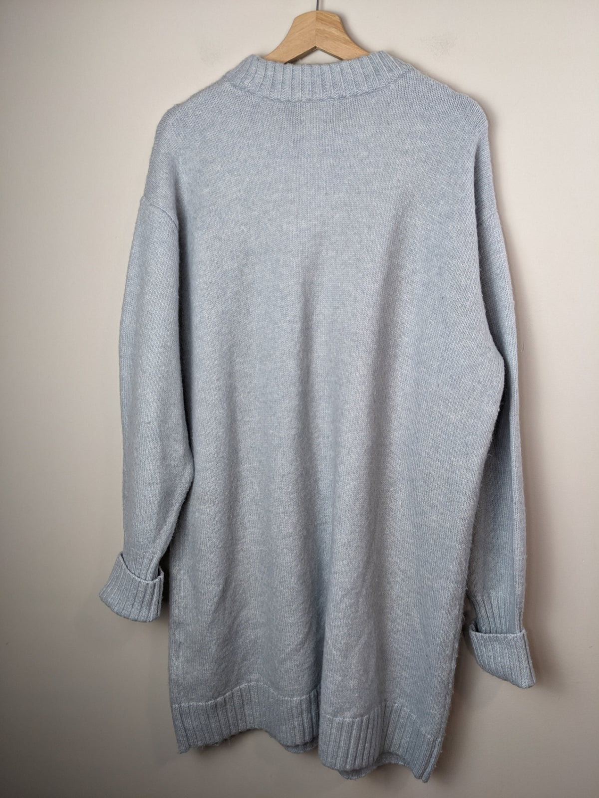 H&M Light Blue Sweater Dress - L