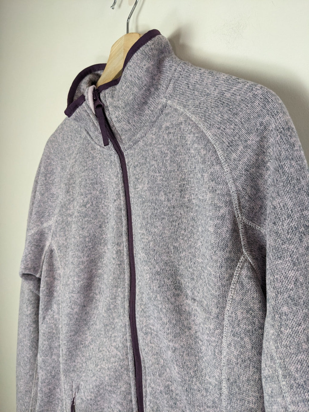 Helly Hansen Purple Zip Up Fleece - M