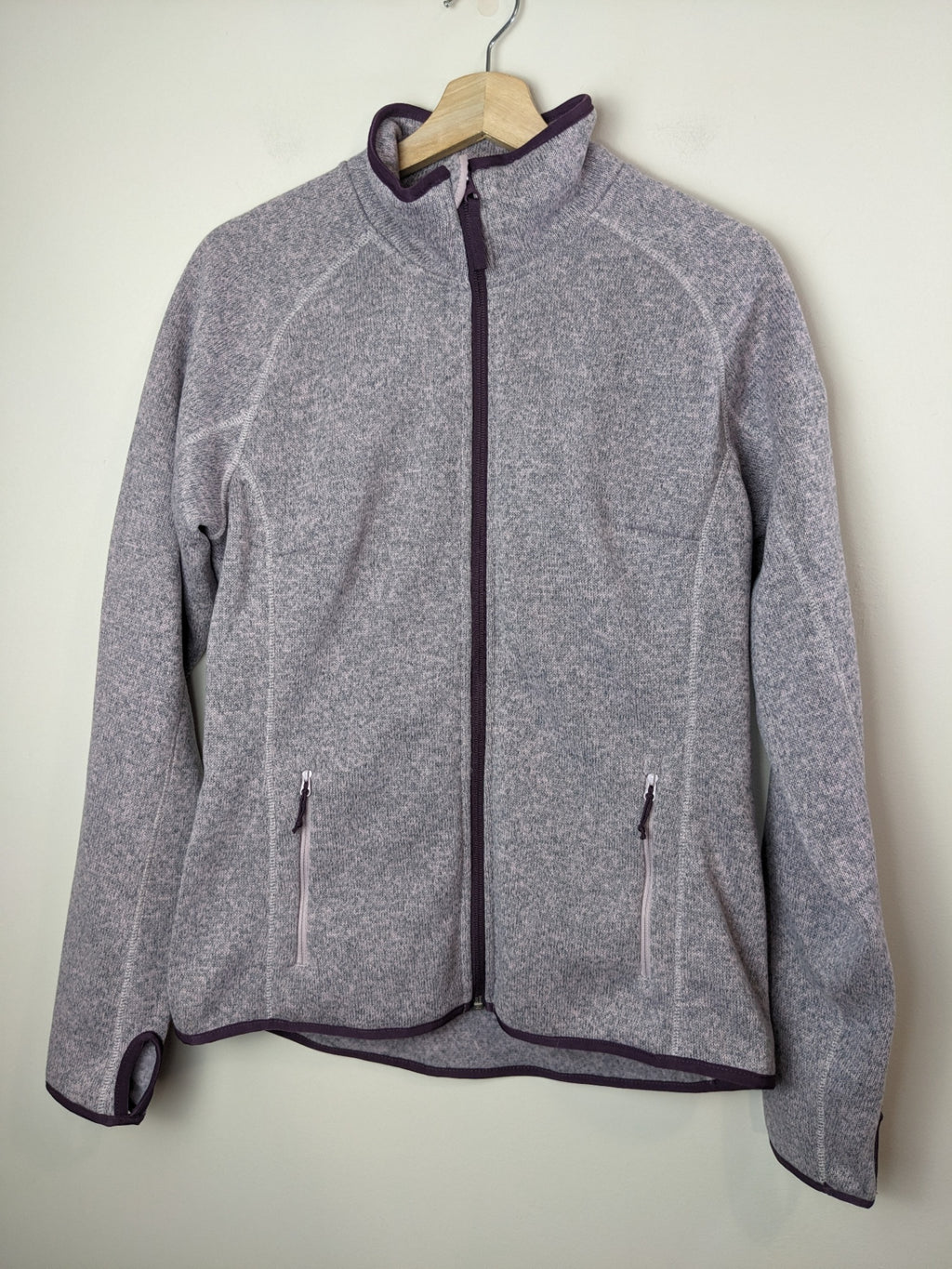 Helly Hansen Purple Zip Up Fleece - M